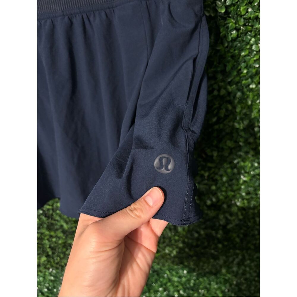 Lululemon Narrow Waistband Tennis Skirt Navy Blue Sz 10 - Picture 3 of 7